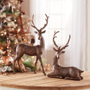 Melrose Winter Deer Figurine (Set of 2)