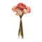 Melrose Coral Pink Peony and Hydrangea Flower Bouquet (Set of 6)