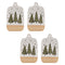 Melrose Ceramic Pine Tree Cutting Board Tray (Set of 4)