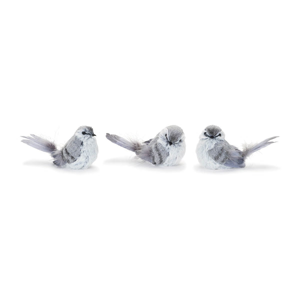 Melrose Feathered Bird Shelf Sitter (Set of 12)