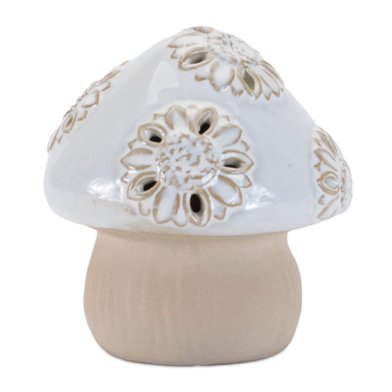Melrose Porcelain Mushroom Decor (Set of 6)