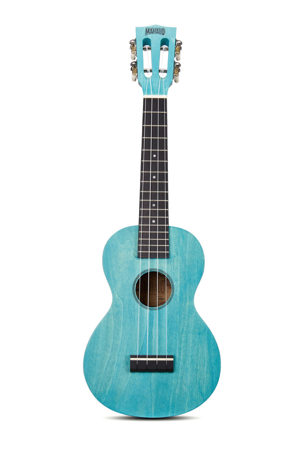 Mahalo Island Series Concert Ukulele - Aqua Blue ML2AB-U