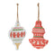 Melrose Metal Ornament with Nordic Pattern (Set of 4)
