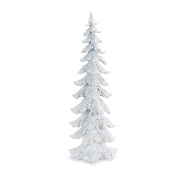 Melrose Flocked Pine Tree with Carved Design 26"H