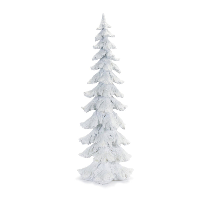 Melrose Flocked Pine Tree with Carved Design 26"H