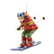 Melrose Glittered Glass Skiier Ornament (Set of 6)