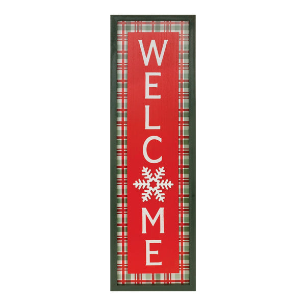Melrose Framed Winter Welcome Sign 31.5"H
