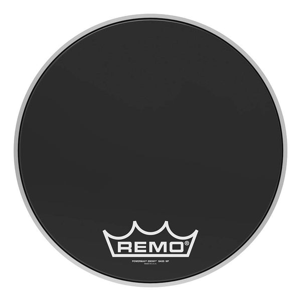 Remo Powermax Ebony 16" Marching Bass Drumhead w/ Crimplock Hoop PM-1416-MP