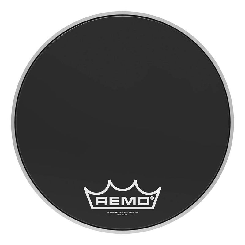 Remo Powermax Ebony 16" Marching Bass Drumhead w/ Crimplock Hoop PM-1416-MP