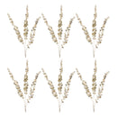 Melrose Glittered Eucalyptus Spray (Set of 6)