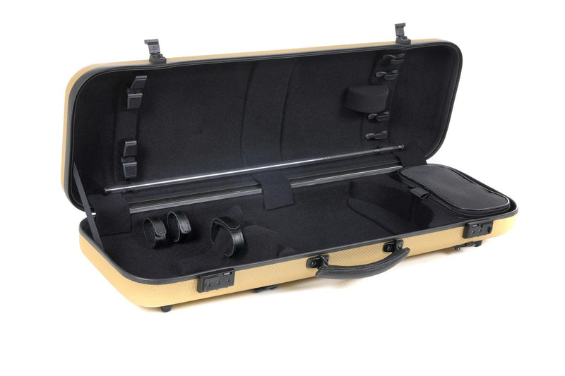 GEWA Air Avantgarde Violin Case 4/4 Oblong Gold/Black with Subway Handle