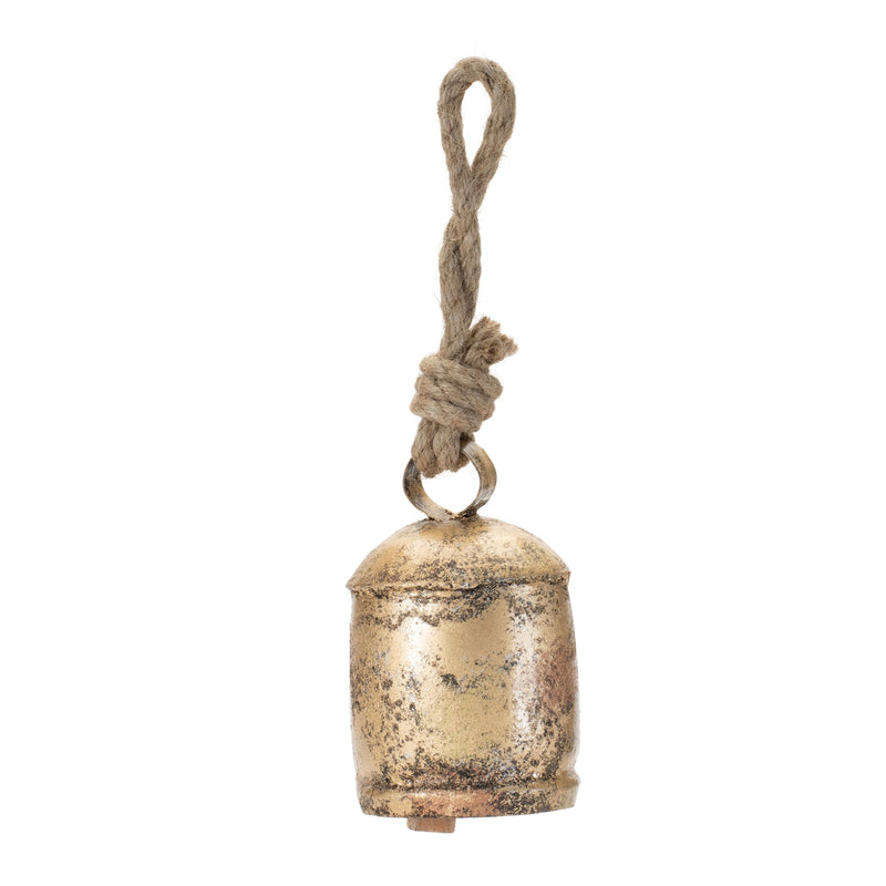 Melrose Distressed Metal Bell Ornament (Set of 8)