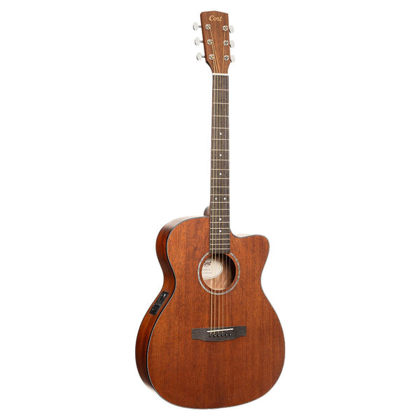 Cort L60MCEOP OM Cutaway Acoustic-Electric Guitar - Mahogany Open Pore Finish