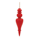 Melrose Red Wood Finial Drop Ornament (Set of 6)