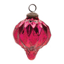 Melrose Harliquin Mercury Glass Onion Ornament (Set of 6)