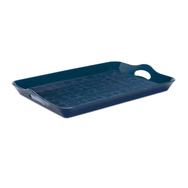 Melrose Abstract Geometric Print Tray 17"L