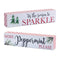 Melrose Holiday Peppermint Sentiment Sign (Set of 2)