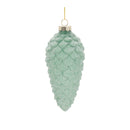 Melrose Frosted Glass Pinecone Ornament (Set of 6)