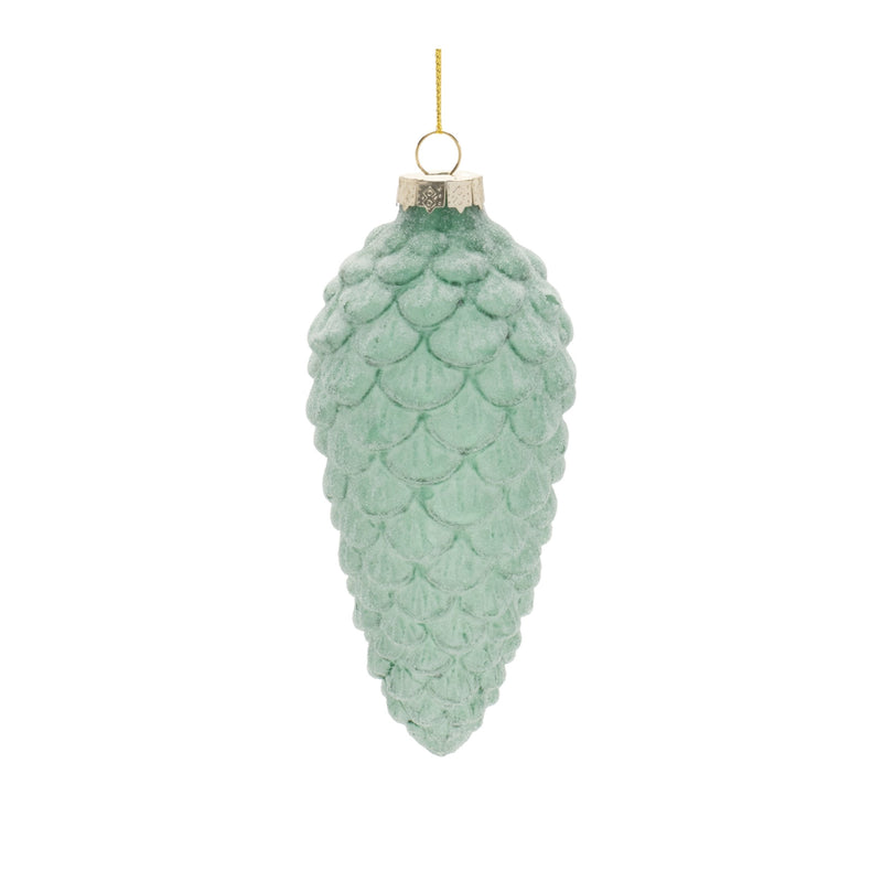 Melrose Frosted Glass Pinecone Ornament (Set of 6)