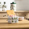 Melrose Ceramic Pine Tree Canister with Wood Lid 5.25"L