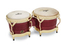 Latin Percussion M201-RW 7-1/4" & 8-5/8" Matador Bongos - Red/Gold