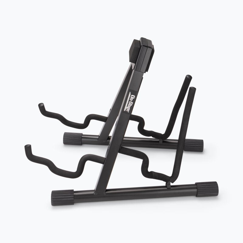 On‑Stage GS7462DB Professional Double A‑Frame Guitar Stand Black