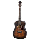 Aria 111DP-L Delta Player Left-Handed Dreadnought Acoustic Guitar Muddy Brown