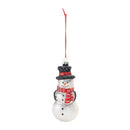 Melrose Frosted Glass Snowman Ornament (Set of 6)