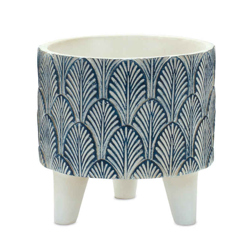 Melrose Geometric Leaf Planter with Legs Set of 2 Planter