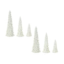 Melrose Off-White Tabletop Holiday Tree (Set of 6)