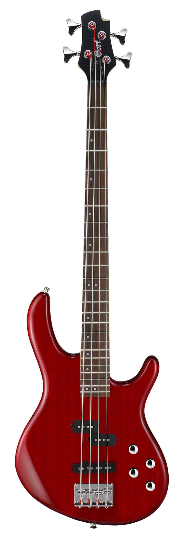 Cort Action Bass Plus TR  4-String Electric Bass Guitar - Trans Red