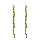 Melrose Fabric Mistletoe String Garland (Set of 2)