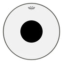 Remo Controlled Sound Clear Top Black Dot 20" Bass Drumhead – CS-1320-10