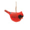 Melrose Wooden Cardinal Ornaments – Set of 4