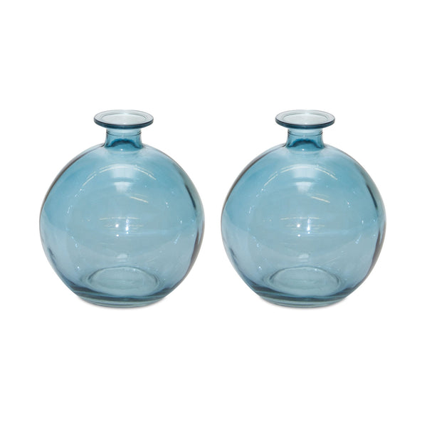 Melrose Glass Bubble Vase (Set of 2)