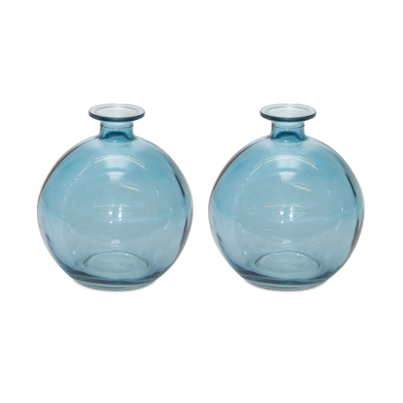 Melrose Glass Bubble Vase (Set of 2)