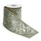 Melrose Ornate Glittered Wired Ribbon 4" x 5 Yds.