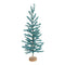 Melrose Turquoise Pine Tree with Wood Base (Set of 2)