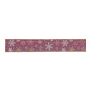Melrose Mauve and Glitter Snowflake Wired Ribbon 2.5" x 10yds.