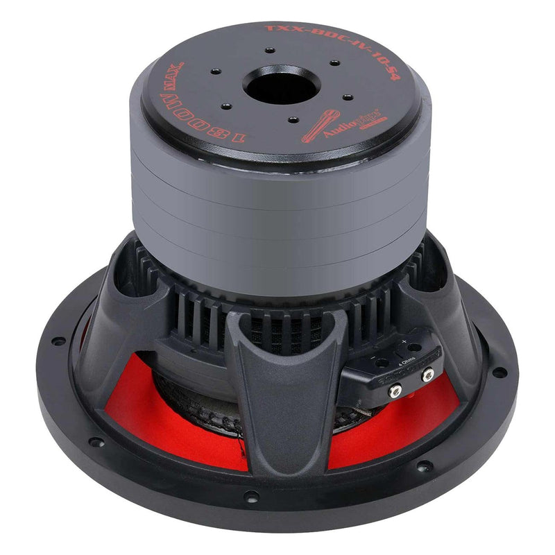 Audiopipe 10" Quad Stack Woofer 900W RMS/1800W Max Single 4 O - TXX-BDC-IV-10-S4