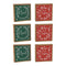 Melrose Holiday Sentiment Sign with Faux Leather Accent (Set of 6)