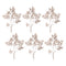 Melrose Glittered Leaf Spray (Set of 6)