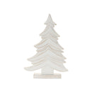 Melrose Carved Wood Pine Tree (Set of 2)
