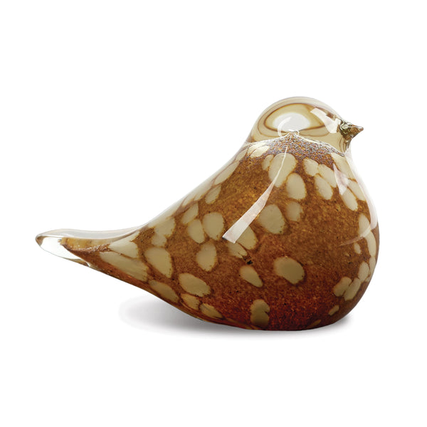 Melrose Elegant Glass Bird Sculpture 5"L x 3"H