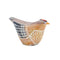 Etched Chicken Shelf Sitter with Wood Grain Design (Set of 6)