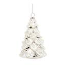 Melrose White Frosted Pine Tree Ornament (Set of 6)