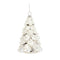Melrose White Frosted Pine Tree Ornament (Set of 6)