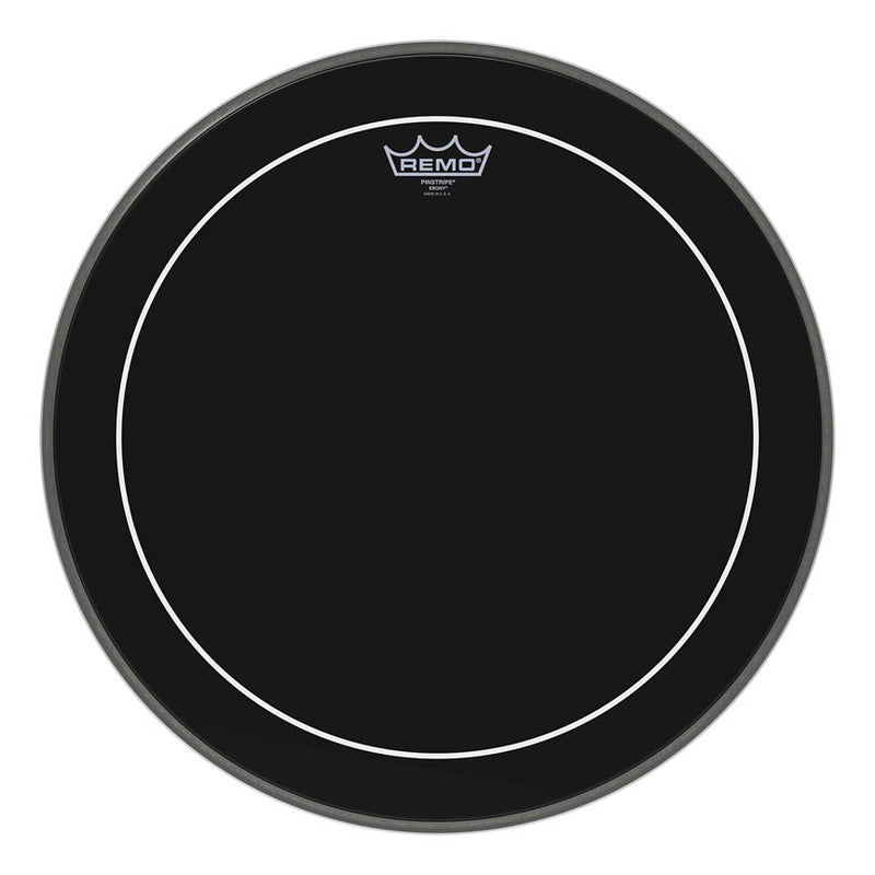 Remo ES-1618-PS Pinstripe Ebony 18" Bass Drum Head