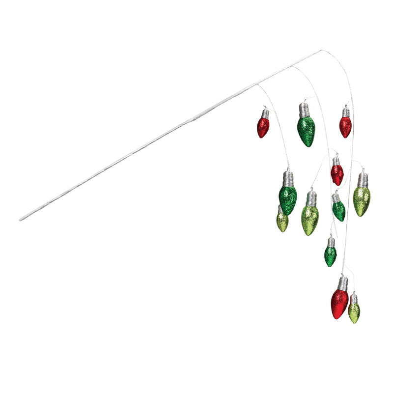 Melrose Hanging Holiday Light Spray (Set of 2)
