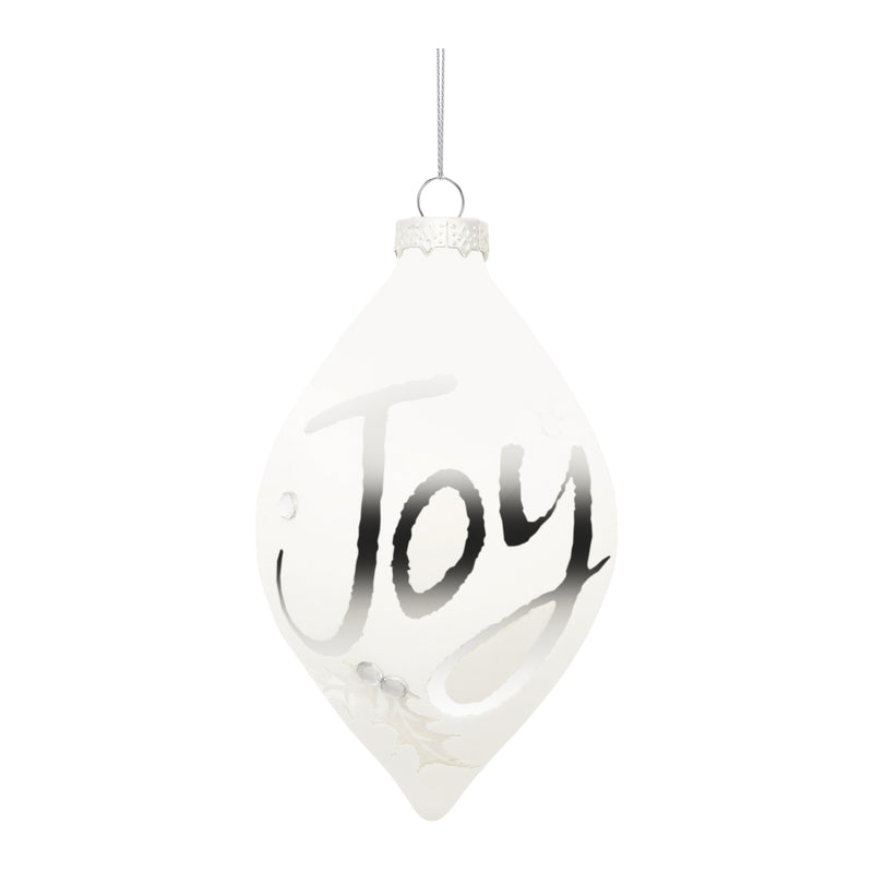 Melrose Frosted Glass Joy Ornament (Set of 6)